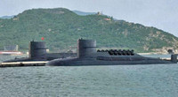 Tàu ngầm hạt nhân Trung Quốc đi nổi bất thường qua eo biển Đài Loan