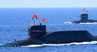 Tàu ngầm hạt nhân Trung Quốc đi nổi bất thường qua eo biển Đài Loan