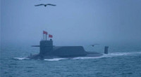 Tàu ngầm hạt nhân Trung Quốc đi nổi bất thường qua eo biển Đài Loan