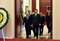 Tổng Bí thư, Chủ tịch Trung Quốc Tập Cận Bình viếng Tổng Bí thư Nguyễn Phú Trọng