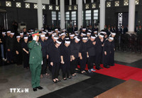 Hình ảnh gia đình Tổng Bí thư Nguyễn Phú Trọng tại Lễ viếng