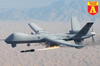 [ẢNH] UAV chiến đấu trị giá 16 triệu USD của Mỹ vừa bị phiến quân bắn hạ?