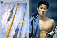 [ẢNH] ‘Soái ca bơi lội’ khiến Jennie (BlackPink) mê mẩn là ai? 