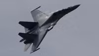 Tiêm kích Su-30 Malaysia biểu diễn tuyệt kỹ 'lá vàng rơi'