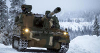 Phần Lan kéo xe tăng và siêu pháo tự hành K-9 'thần sấm' tới sát biên giới Nga