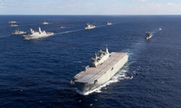 [ẢNH] Soái hạm của Australia, nhân tố bất ngờ tại Biển Đông