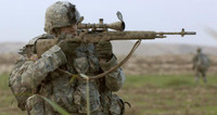 Lính Ukraine tác chiến tại miền Đông với súng bắn tỉa M21 uy lực của Mỹ