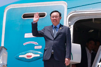 Hình ảnh Chủ tịch Quốc hội Vương Đình Huệ bắt đầu thăm chính thức Cuba