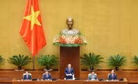 Hình ảnh Quốc hội khóa XV bỏ phiếu bầu Chủ tịch nước nhiệm kỳ 2021-2026