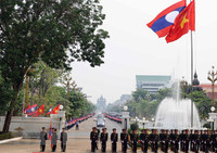 Hình ảnh Chủ tịch nước Võ Văn Thưởng thăm Cộng hòa Dân chủ Nhân dân Lào