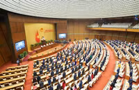 Hình ảnh Quốc hội khóa XV bỏ phiếu bầu Chủ tịch nước nhiệm kỳ 2021-2026