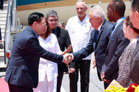 Hình ảnh Chủ tịch Quốc hội Vương Đình Huệ bắt đầu thăm chính thức Cuba