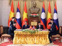 Hình ảnh Chủ tịch nước Võ Văn Thưởng thăm Cộng hòa Dân chủ Nhân dân Lào
