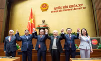 Hình ảnh Quốc hội khóa XV bỏ phiếu bầu Chủ tịch nước nhiệm kỳ 2021-2026