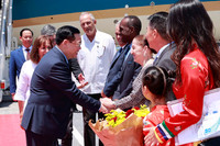 Hình ảnh Chủ tịch Quốc hội Vương Đình Huệ bắt đầu thăm chính thức Cuba