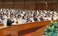 Hình ảnh Quốc hội khóa XV bỏ phiếu bầu Chủ tịch nước nhiệm kỳ 2021-2026