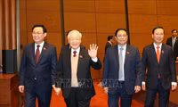Hình ảnh Quốc hội khóa XV bỏ phiếu bầu Chủ tịch nước nhiệm kỳ 2021-2026