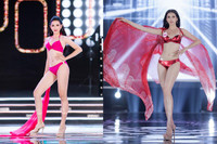 [ẢNH] Sắc vóc 'một chín một mười’ của Á hậu Ngọc Thảo và Thuỳ Tiên - người kế nhiệm Miss Grand Vietnam 2021