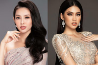 [ẢNH] Sắc vóc 'một chín một mười’ của Á hậu Ngọc Thảo và Thuỳ Tiên - người kế nhiệm Miss Grand Vietnam 2021
