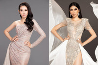 [ẢNH] Sắc vóc 'một chín một mười’ của Á hậu Ngọc Thảo và Thuỳ Tiên - người kế nhiệm Miss Grand Vietnam 2021