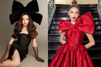 [ẢNH] Sắc vóc 'một chín một mười’ của Á hậu Ngọc Thảo và Thuỳ Tiên - người kế nhiệm Miss Grand Vietnam 2021