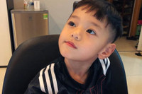 [ẢNH] Vẻ điển trai ‘gây sốt’ của Gia Huy - quý tử đầu lòng nhà Trà My Idol