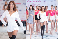 [ẢNH] Vẻ nóng bỏng của 'cô giáo' catwalk tại Hoa hậu Việt Nam 2020 dù đã qua 2 lần sinh nở