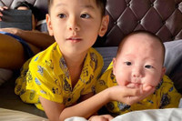 [ẢNH] Vẻ điển trai ‘gây sốt’ của Gia Huy - quý tử đầu lòng nhà Trà My Idol