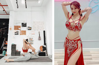 [ẢNH] Sao Việt mùa dịch: Tự Long đạp xe trong phòng, Trọng Tấn khoe vườn cây, dàn Hoa hậu mở studio tại gia