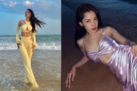 [ẢNH] Sao Việt chuộng mốt bikini khoét hông, xẻ cao khoe 3 vòng nóng bỏng