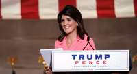 Cựu đại sứ Mỹ tại LHQ Nikki Haley tranh cử ghế tổng thống, đối đầu với ông Trump