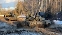 Xe tăng huyền thoại trang bị cho lực lượng đặc biệt được Nga điều tới biên giới Ukraine