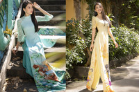 [ẢNH] Dàn Hoa hậu đọ sắc 'một chín một mười' với áo dài Tết Tân Sửu 2021