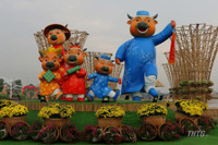 [ẢNH] Linh vật trâu hiện diện trong đời sống văn hoá Tết Tân Sửu các địa phương