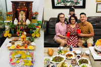 [ẢNH] Ngày vía Thần Tài: Sao Việt ‘chịu chơi’ mua 100 cây vàng, dâng mâm lễ hoành tráng 