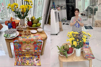 [ẢNH] Ngày vía Thần Tài: Sao Việt ‘chịu chơi’ mua 100 cây vàng, dâng mâm lễ hoành tráng 