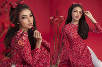 [ẢNH] Dàn Hoa hậu đọ sắc 'một chín một mười' với áo dài Tết Tân Sửu 2021