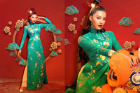 [ẢNH] Dàn Hoa hậu đọ sắc 'một chín một mười' với áo dài Tết Tân Sửu 2021