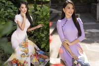 [ẢNH] Dàn Hoa hậu đọ sắc 'một chín một mười' với áo dài Tết Tân Sửu 2021