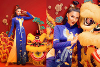 [ẢNH] Dàn Hoa hậu đọ sắc 'một chín một mười' với áo dài Tết Tân Sửu 2021