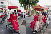 [ẢNH] Dàn Hoa hậu đọ sắc 'một chín một mười' với áo dài Tết Tân Sửu 2021