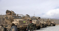 Xe bọc thép kháng mìn tốt nhất của Mỹ được Taliban tận dụng diễu hành