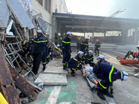 Hơn 800 người tham gia diễn tập PCCC và CNCH tại Công ty TNHH TOTO Việt Nam