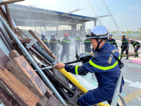 Hơn 800 người tham gia diễn tập PCCC và CNCH tại Công ty TNHH TOTO Việt Nam