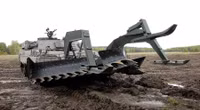 Thiết giáp phá mìn đặc biệt Leopard 2R 'thúc thủ' trước hỏa lực Nga