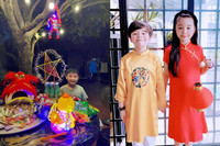 [ẢNH] Nhóc tỳ nhà sao Việt đêm Trung thu ý nghĩa an toàn phòng dịch Covid-19