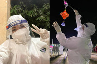 [ẢNH] Trung thu đặc biệt của sao: Phương Thanh hát ở khu điều trị Covid-19, Quỳnh Nga ‘hoá’ chị Hằng xinh đẹp 