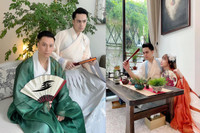 [ẢNH] Trung thu đặc biệt của sao: Phương Thanh hát ở khu điều trị Covid-19, Quỳnh Nga ‘hoá’ chị Hằng xinh đẹp 