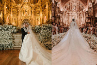 [ẢNH] Đám cưới đẹp như mơ của ‘thiên thần nội y’ và con trai Phó Tổng thống Ecuador 