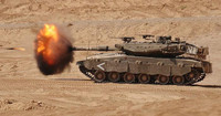 'Vua tăng' Merkava IV Israel bất ngờ nã đạn vào Syria